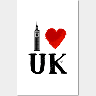 I Heart UK (remix) Posters and Art